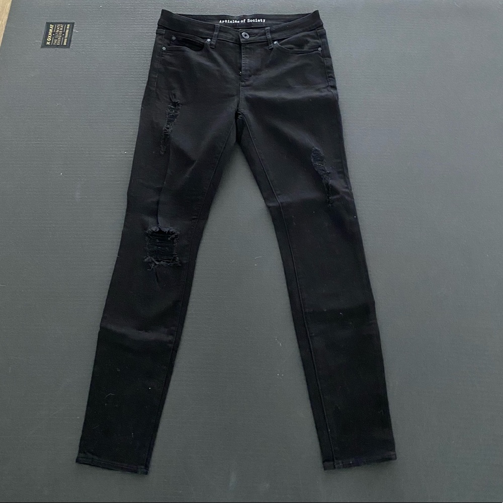 Articles of Society Black distressed jeans